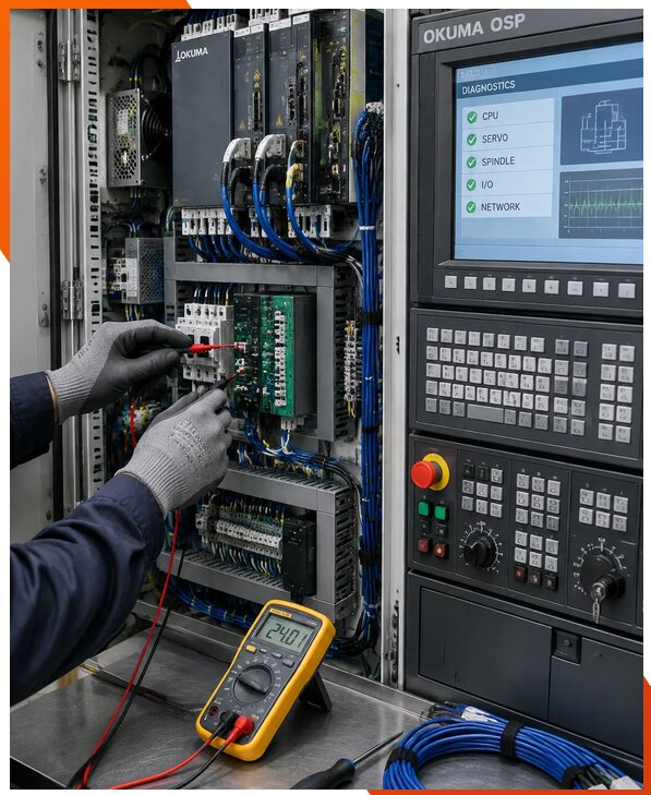 Ремонт систем ЧПУ Okuma OSP в Ханты-Мансийске